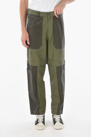 Pantaloni Cargo D-MULTY-SP1 Bicolore con Tasche a Toppa