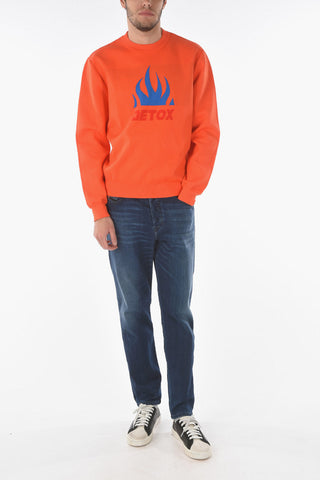 Printed On The Front K-TEXAS Crew-Neck Sweatshirt