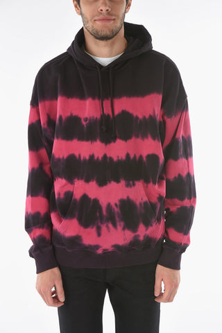Felpa Hoodie S-UMMER-A83 effetto tie-dye