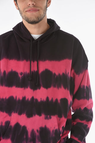 Felpa Hoodie S-UMMER-A83 effetto tie-dye