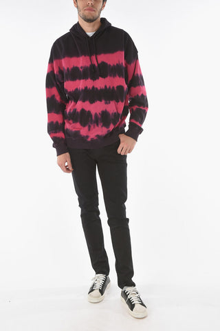 Felpa Hoodie S-UMMER-A83 effetto tie-dye