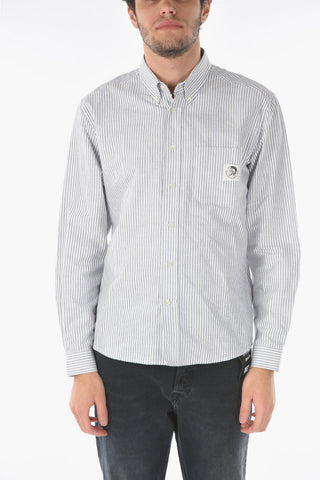 Button Down Awning Striped S-JAMES-A Shirt