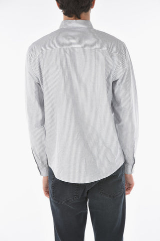 Button Down Awning Striped S-JAMES-A Shirt
