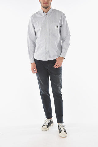 Button Down Awning Striped S-JAMES-A Shirt