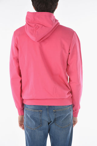 Felpa Hoodie S-GIR-HOOD-DIVISION-LOGO a tinta unita con logo stampato