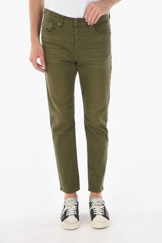 Jeans Taperd Fit D-FINING con Bottone Logato 17cm L32