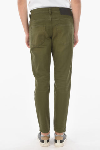 Jeans Taperd Fit D-FINING con Bottone Logato 17cm L32