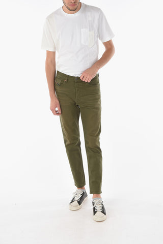 Jeans Taperd Fit D-FINING con Bottone Logato 17cm L32