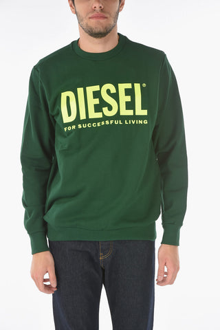 Contrasting Logo Maxi Printed S-GIR-DIVISION Crew-Neck Sweatshirt