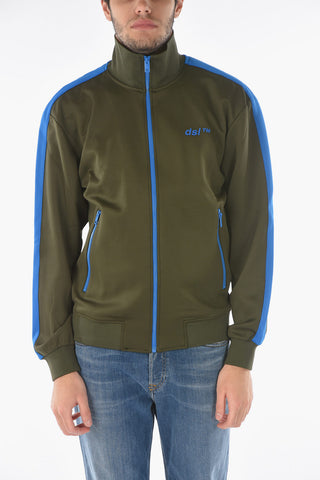 felpa S-KRAMY bicolore con chiusura zip