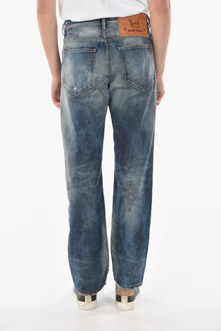 21cm visible stitching D-MACS Straight Jeans L32