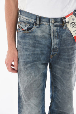 21cm visible stitching D-MACS Straight Jeans L32