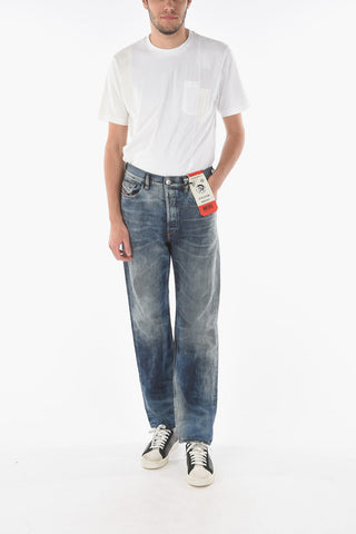 21cm visible stitching D-MACS Straight Jeans L32
