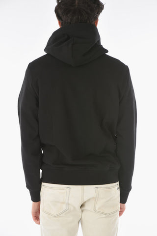 Felpa S-GIRK-HOOD-ZIP-ECOLOGO con cappuccio e chiusura zip