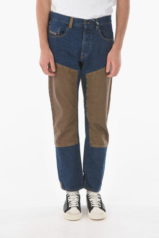 19cm Contrasting Patch D-VIKER-SP2 Straight Fit Jeans