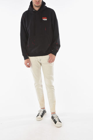 Vintage Effect S-UMMER-N71 Sweatshirt with Hood