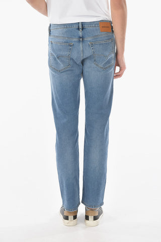 20cm visible stitching 5 Pockets D-MIHTRY Straight Fit Jeans L30