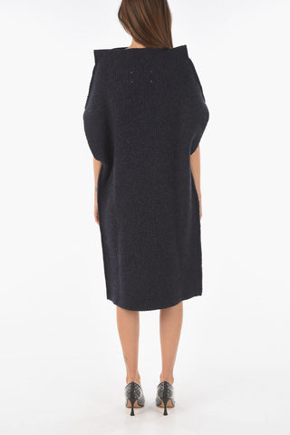 Sleeveless Wool Midi Dress