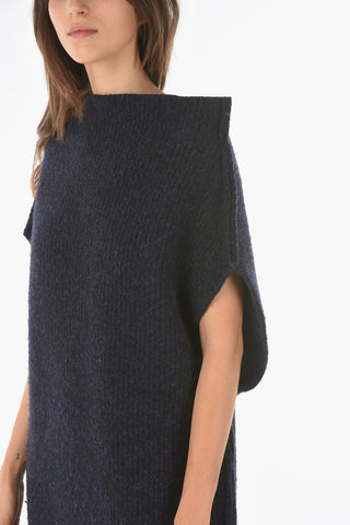 Sleeveless Wool Midi Dress
