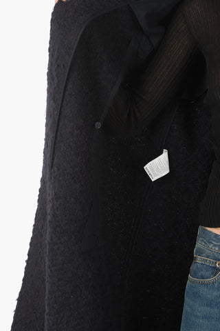 MM1 Virgin Wool Alpaca Mohair Hooded Cape