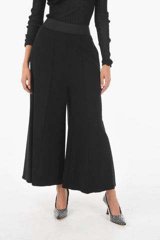 MM6 Elastic Waistband Palazzo Pants