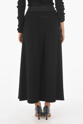 MM6 Elastic Waistband Palazzo Pants
