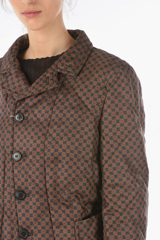 MM1 Blazer Trapuntato con Motivo Geometrico