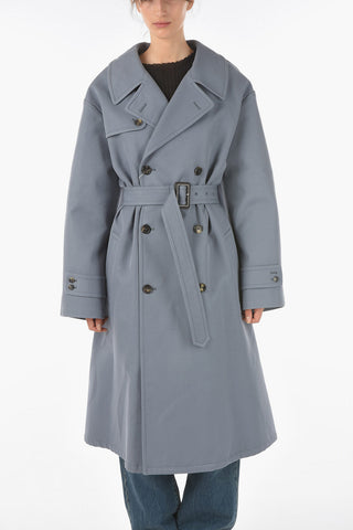 MM1 Cotton Silk Double-breasted Trench