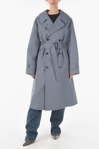 MM1 Cotton Silk Double-breasted Trench