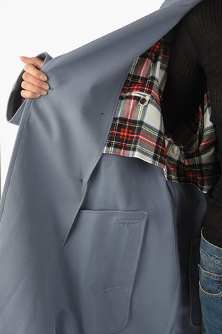 MM1 Cotton Silk Double-breasted Trench