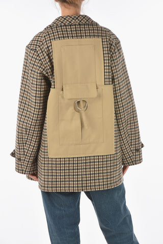 MM1 Back Pocket Tartan Double-breasted Coat