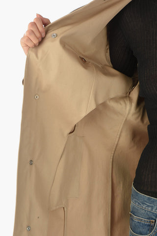 MM1 Trench Monopetto con Bottoni a Pressione e Zip