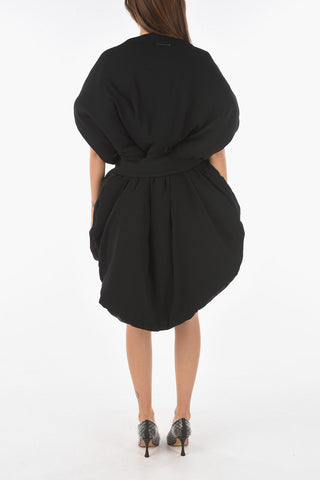 MM6 Padded Short Balloon Dress with Belt