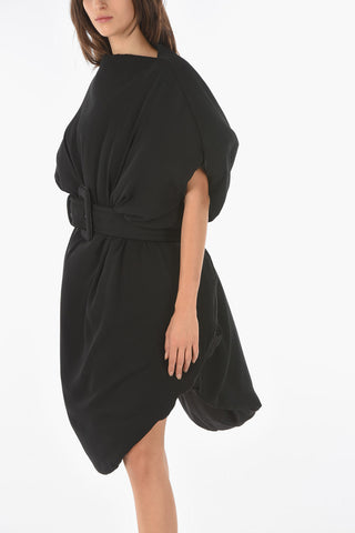 MM6 Padded Short Balloon Dress with Belt