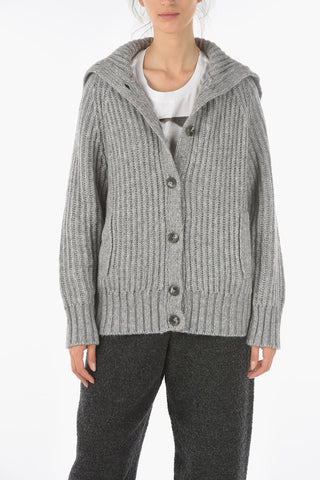 EMPORIO Button-up Turtleneck Sweater Cardigan