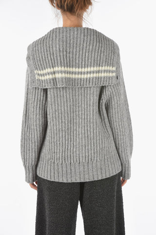 EMPORIO Button-up Turtleneck Sweater Cardigan