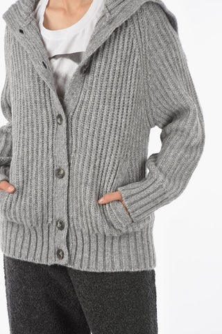 EMPORIO Button-up Turtleneck Sweater Cardigan