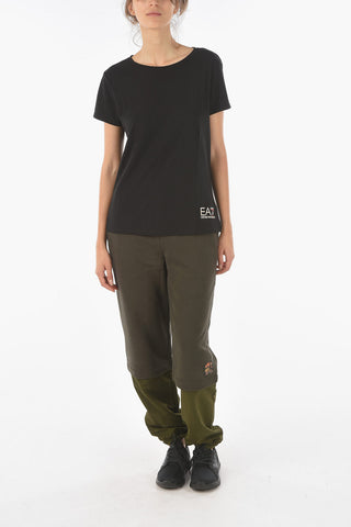 EA7 EMPORIO T-shirt Girocollo in Tessuto Tecnico NATURAL VENTUS
