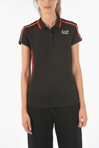 EA7 EMPORIO Active Polo T-shirt with Embossed Logo