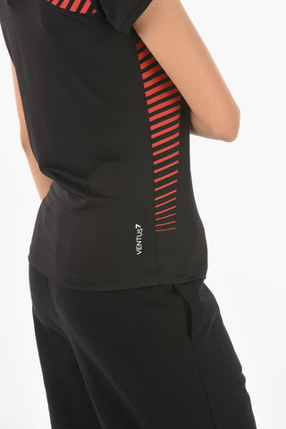 EA7 EMPORIO Active Polo T-shirt with Embossed Logo