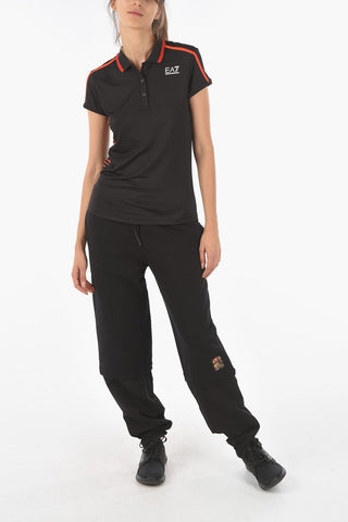 EA7 EMPORIO Active Polo T-shirt with Embossed Logo