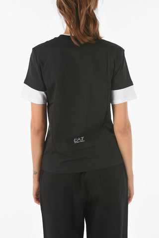 EA7 EMPORIO T-shirt con Dettagli a Contrasto