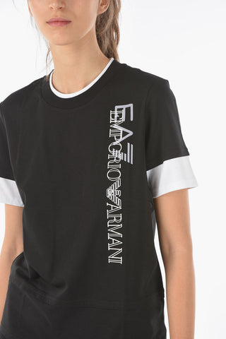 EA7 EMPORIO T-shirt con Dettagli a Contrasto