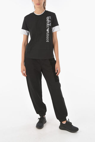EA7 EMPORIO T-shirt con Dettagli a Contrasto