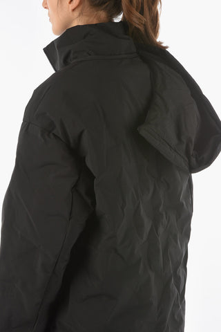 EMPORIO Embossed Logo Printed Jacket with Removable Hood