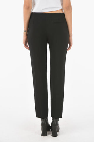 EMPORIO Stretched Pants with Ankle Splits