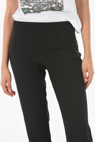 EMPORIO Stretched Pants with Ankle Splits