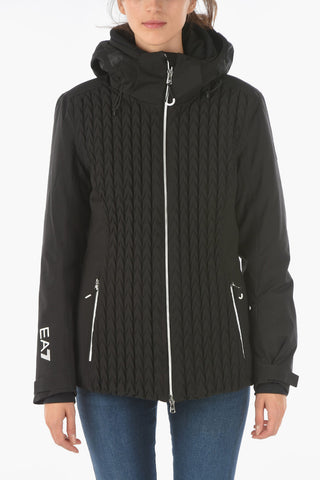 EMPORIO EA7 Quilted Jacket with Hood