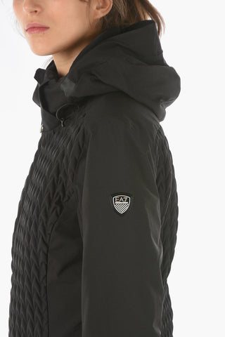 EMPORIO EA7 Quilted Jacket with Hood