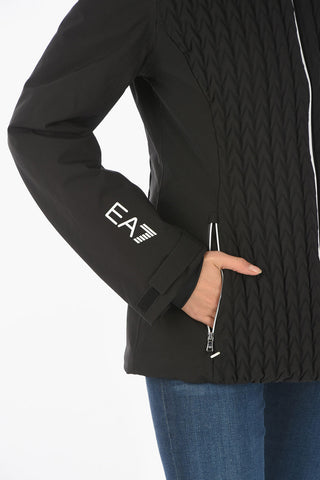 EMPORIO EA7 Quilted Jacket with Hood